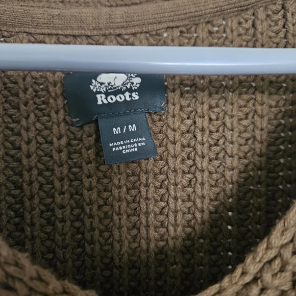Roots Green Cable Knit Sweater - Picture 4 of 4